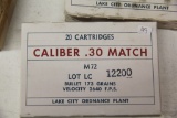 1 Box of 20, Lake City Ordnance Plant, 30 Match