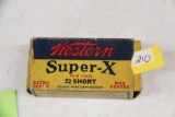 1 Box of 50, Western Super X 22 Short K1208R