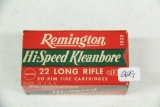 1 Box of 50, Remington Hi-Speed Kleanbore 22 LR