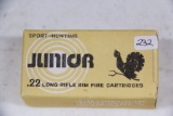 1 Box of 50, Sport-Hunting Junior 22 LR