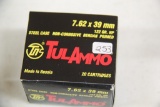 1 Box of 50, Tul Ammo 7.62 x 39 mm 122 gr HP