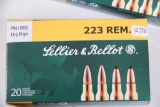 1 Box of 20, Sellier & Bellot 223 Rem 55 gr FMJ