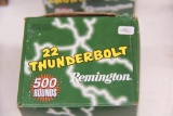 1 Box of 500, Remington Thunder Bolt 22 LR