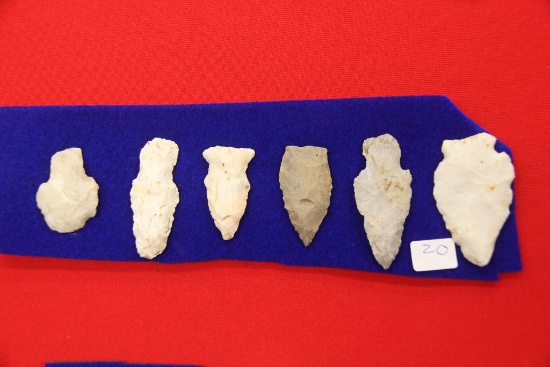 Lot of 6, Arrowheads