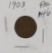 1903 - INDIAN HEAD CENT -AU