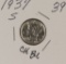 1937-S MERCURY DIME - CH BU