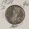 1929-D LIBERTY WALKING HALF DOLLAR - AU+