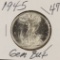 1945 LIBERTY WALKING HALF DOLLAR - GEM BU