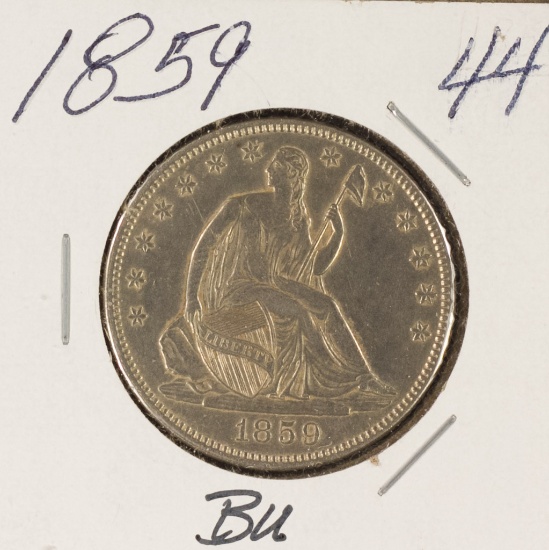 1859 SEATED LIBERTY HALF DOLLAR - BU