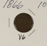 1866 INDIAN HEAD CENT - VG