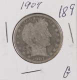 1907 - BARBER HALF DOLLAR - G