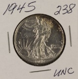 1945 - LIBERTY WALKING HALF DOLLAR - UNC