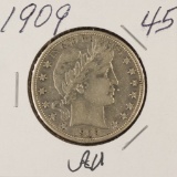 1909 BARBER HALF DOLLAR - AU