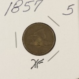 1857 FLYING EAGLE CENT - XF