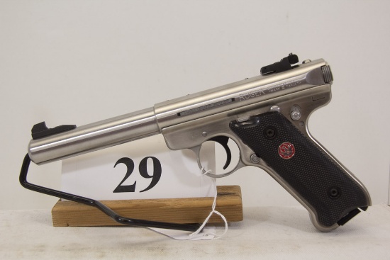 Ruger, Model Mark III, Semi Auto Pistol, 22 cal,