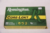 1 Box of 20, Remington 308 Win 150 gr Core-lokt