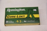 1 Box of 20, Remington 243 Win 100 gr Core-lokt