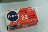 1 Box of 50, Peters 22 LR