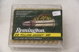 1 Box of 100, Remington 22 Yellow Jacket HP