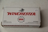 1 Box of 50, Winchester 9 mm  Luger 115 gr FMJ