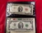 TWO DOLLAR BILL COLLECTION 1953-A RED SEAL, 2003-A FED RESERVE NOTE