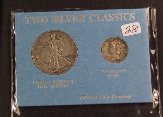 2 - COIN SET 1944 MERCURY DIME