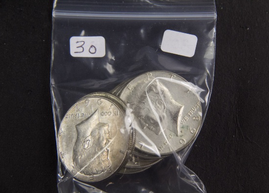 8 - 40% SILVER KENNEDY HALF DOLLARS