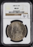 1883 -CC NGC MS63 MORGAN DOLLAR