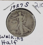 1927-S WALKING LIBERTY HALF DOLLAR - F
