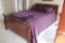 Queen Size Sleigh Bed with Like New Mattress,