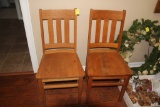 Lot of 2, Wooden Chairs