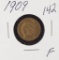 1909 - INDIAN HEAD CENT - F