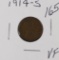 1914 S - LINCOLN CENT - VF