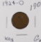 1924 D - LINCOLN CENT - G+