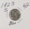 1923 S MERCURY DIME - BU