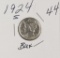 1924 S- MERCURY DIME - BU+