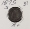 1875 S - TWENTY CENT PIECE - XF