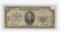 SERIES 1929 - TWENTY NATIONAL CURRENCY NOTE