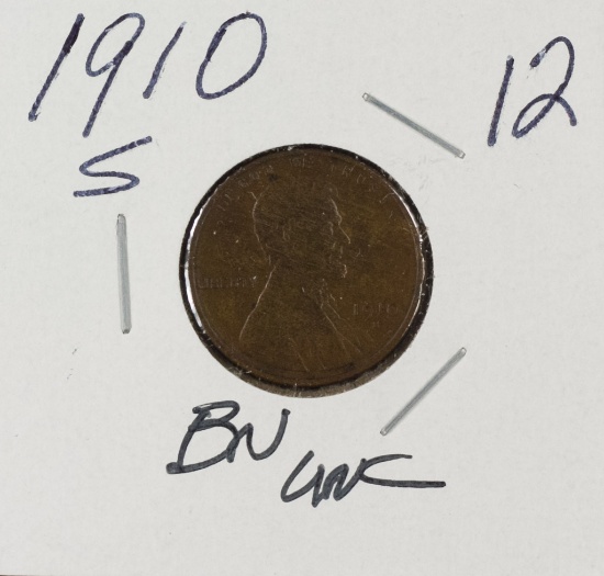 1910S - LINCOLN CENT - BRN UNC