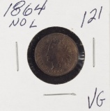 1864 NO L - INDIAN HEAD CENT - VG