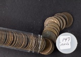 1 - ROLL (50 COINS) 1900-1909 INDIAN HEAD CENTS