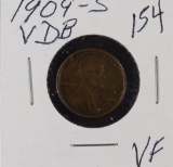 1909 S VDB - LINCOLN CENT - VF