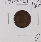 1914 D - LINCOLN CENT - G