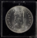 1959 - BERMUDA ONE CROWN - SILVER - UNC