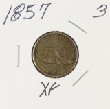 1857 - FLYING EAGLE CENT - XF