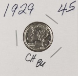 1929 - MERCURY DIME - CH BU