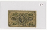 1864 - TEN CENT FRACATIONAL CURRENCY NOTE