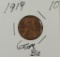 1919 - Lincoln Cent - Gem BU