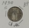 1930 S - Standing Liberty Quarter - CH AU