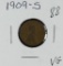 1909 S - Lincoln Cent - VG